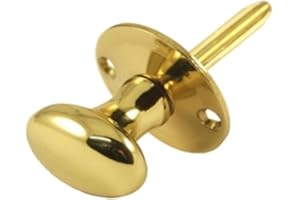 DISCOUNT HARDWARE UK Oval Rack Bolt Knob Key Heavy Brass Door or Window