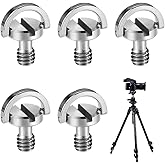 Neikafan 5 Stück 1/4" Zoll Kamera Befestigungsschraube Kamera Stativ Schnellverschluss Schraube D Ring Schraube für Kamera St