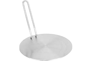 BUACHOIS Adaptador de inducción, 22 cm Difusor de calor Disco Adaptador Placa de difusión de calor de acero inoxidable Convertidor de gas de cocina de inducción para gas (22 cm)