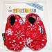 TOZIES Baby Toddler Soft Indoor Play Shoes / Slippers NON SLIP Designed to Stay on (12-18 months) SNOWFLAKES