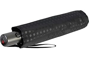 Knirps Regenschirm Slim Duomatic - klein und leicht mit Auf-Zu Automatik - mat Spot