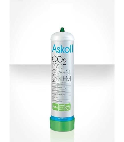 Askoll CO2 Pro Green Acquario - Impianto CO2 Completo Con Bombola 500g Usa E Getta