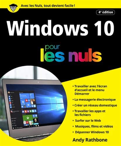 Book's Cover ofWindows 10 pour les Nuls grand format 4e
