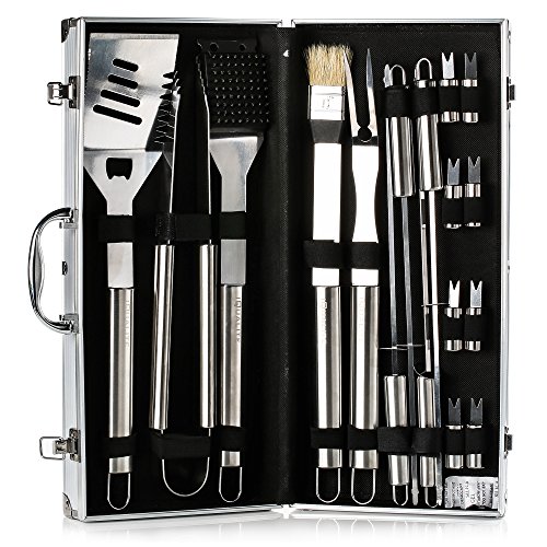 IBUYTOP BBQ Grill Werkzeug Set Grill Grill Utensilien Outdoor Grill Edelstahl Zubehör Grillen Tool Kit in…