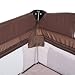 TecTake New portable child baby travel cot bed playpen with entryway -different colours- (Coffee)