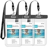 Tamaño Universal: La funda impermeable 3 unidades(6.5 inch*1+6 inch*2) es compatible con todo dispositivos debajo de 6.5 pulgadas, y tiene espacio extra para poner su tarjeta de crédito, identificación, efectivo, monedas.