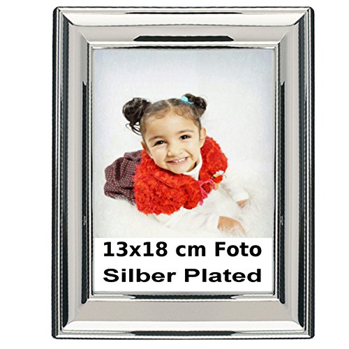 Bilderrahmen Mailand für 13×18 cm Fotos edel versilbert in Top Verarbeitung - 2