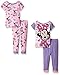 Minnie Mouse Baby Girls' "Bedtime Besties" 4-Piece Pajama Set - purple/multi, 12 months