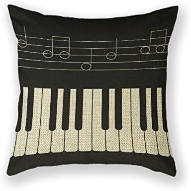 AHArtSaleStore O15L Keyboard Concept Musical Piano Decoration Pillow Case Cushion Cover 18 inch