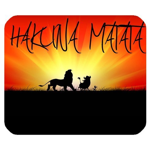 Preisvergleich Produktbild leonardcustom- Personalisierte Rechteck rutschfeste Gummi Mauspad Gaming Maus Pad / Badvorleger der König der Löwen – lcmpv600