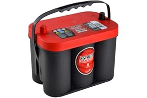 SMC - Batería original Optima®, modelo TRC4.2, roja, de 50 Ah y 815 A