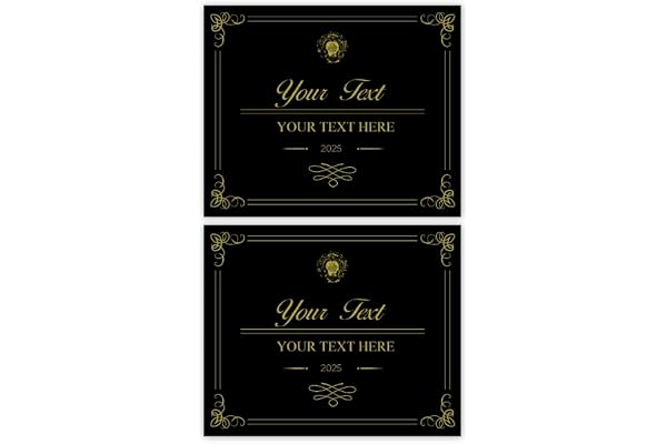 ETIKIDS 6 Étiquettes de cava personnalisées. Autocollants avec Texte. Idéal pour Les fêtes, Anniversaires, demandes en Mariage. pour Les Bouteilles de vin.