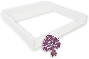 Puckdaddy Espen | Wickelaufsatz kompatibel mit IKEA Malm Kommoden u.Ä. | 80x78x10 cm | Wickelauflage aus weißem MDF-Holz | Pr