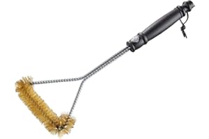 GEFU GE89276 Brosse Triangle Barbecue Laiton Inox 37 x 16 x 3 cm