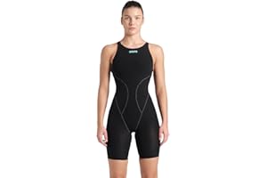 Arena Arena Women's Powerskin Impulso Kneeskin Swim Racing Suit Open Back Short Leg One Piece Swimsuit Donna (Pacco da 1)