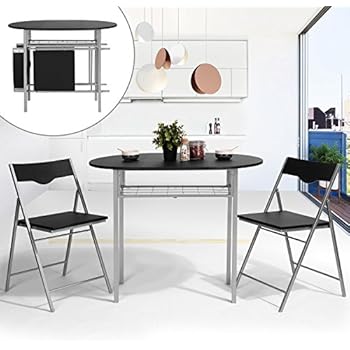 Küchenbar, klappbar mit 2 Stühlen - Küchentisch: Amazon.de: Küche