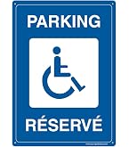 Panneau De Stationnement Handicapé à Fixer Devant Chez Soi - Autocollant 3 Mm Foamex Ou Vinyle - Neuf