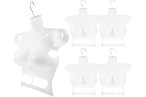 Alipis 5 Pezzi Gancio Manichino Ragazze Vestito Formale Donna Top Tabk Top Table Top Busto Forma Mannequin Torso Gancio Manichino Femminile Abbigliamento Grucce Vestiti Display