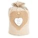 Produktbild Clayre & Eef DT0077 Türstopper Home Sweet Home Landhaus Stoff creme Herzchen Ca. 19,2 x 17,8 x 12,8 cm
