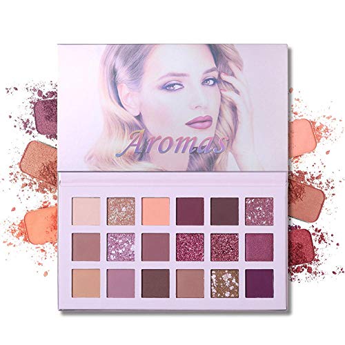 UCANBE Professional Shimmer Sombra de Ojos pigmentada 18 Color Paleta de Sombra de Ojos Maquillaje Paleta Sombra de Mezcla