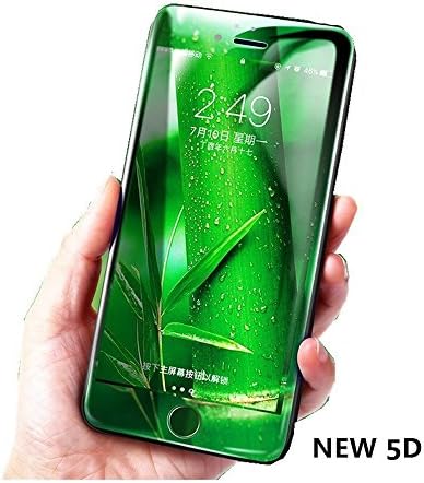Seninhi for iPhone 7 Plus iPhone 8 Plus 5D Screen Protector Full Cover Tempered glass film for to Apple iPhone7 Plus iPhone8 Plus 5.5-inch black edge protection (full screen black)