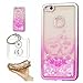 Produktbild Hülle Huawei P10 Lite (5,2 Zoll) Hülle Transparent Hardcase,3D Galvanotechnik TPU Kreative Liquid Bling Hülle Case Für Huawei P10 Lite (5,2 Zoll),Dynamisch Treibsand Flüssige Fließend Wasser Glitter Sparkle Klar Hart Plastik Tasche Kristall Handytasche Rückseite Hülle Schale Etui Für Huawei P10 Lite (5,2 Zoll) + Schlüsselanhänger (R) (3)