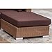 Produktbild Stern Lounge-Hocker Avola mit Geflecht natur antik und Kissen 100% Polyester Dessin braun