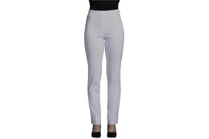 Robell Style Marie – Bequeme, stretchige Damenhose, Innenseite angeraut, Gerade geschnittenes Bein mit Schlitz