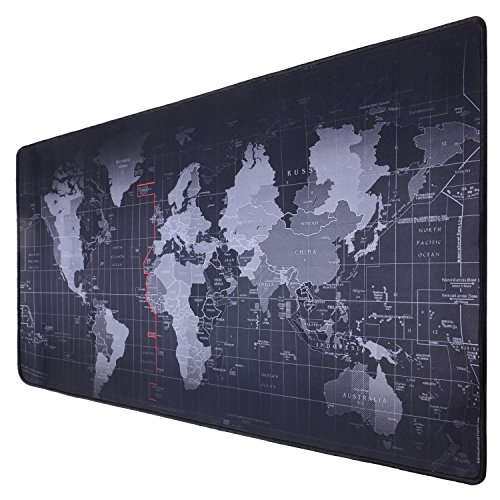 Alfombrilla para rat  n XYK  para gaming  tama  o grande  con base de goma antideslizante  superficie con texturizado especial  para ordenador de sobremesa y port  til  caucho  900 400map