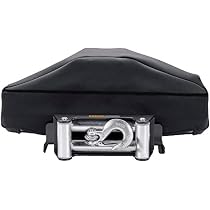 Housse Protection Treuil Néoprène Étanche – Résistante UV & Intempéries – Cordon + Zip – Compatible Treuils Électriques Jusqu’à 5443 Kg