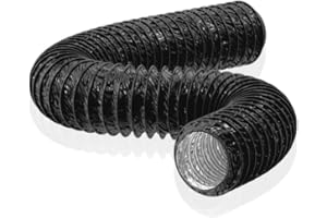 HG Power Wąż powietrza wylotowego Ø 150 mm, długość 5 m, elastyczna rura aluminiowa, rura wentylacyjna, izolacja akustyczna, aluminiowa rura wyciągowa do zaworu wylotowego