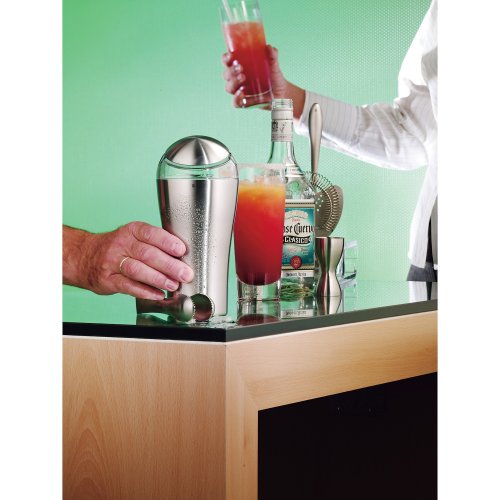 WMF Bar-Set 6-teilig Shaker Barmaß Barsieb Barlöffel Eiszange Präsenter Loft Cromargan Edelstahl rostfrei mattiert - 6