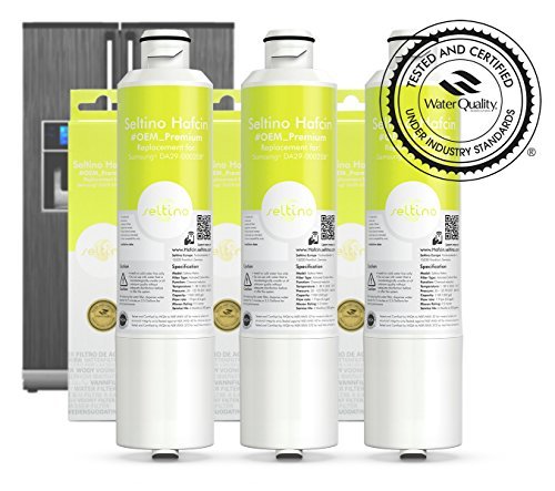 3 X Seltino Hafcin Triplez Lot De Capacité Relpacement Pour Filtre à Eau Pour Réfrigérateur Samsung Da29 00020b Hafcinexp Da99 02131b