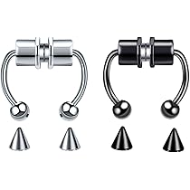 Anello Finto Per Naso A Clip Con Cuore Di Cristallo - Oro Falso, Zirconi Brillanti, Senza Piercing, Gioiello Donna - Foto 7