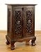 Produktbild Kleiner Massivholzschrank mit eleganter Blumenschnitzerei, Kommode der Marke Asia Wohnstudio, Nachtschrank