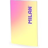 MILAN A4 bound bound notebook, lined paper, 48 sheets of 95 g/m&sup2;, Sunset collection, yellow