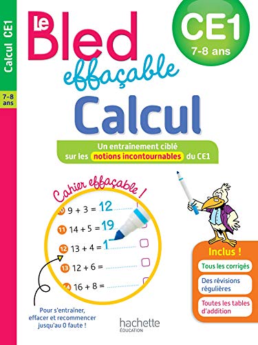 Télécharger Bled effaçable Calcul CE1 PDF Ebook En Ligne