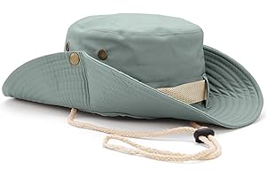 FAVUIT Ulubiony kapelusz wędkarski, szerokie rondo, chroniący przed słońcem, oddychający kapelusz safari typu bucket dla mężczyzn i kobiet