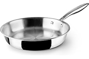 IBILI Sarten tricapa triply Natural, 26 cms, Acero inoxidable, Apto para induccion, sin antiadherente