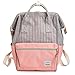 Produktbild Rucksack Mädchen Canvas Schule Tasche College Schulrucksack Teenager Damen Pink