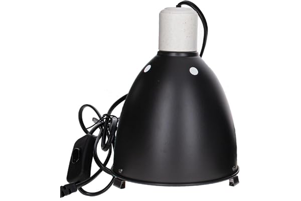 Reptiles Planet - Black Clamp 16 - Support d'Ampoule à Pince pour Terrarium - Ø 16 cm - H 19 cm