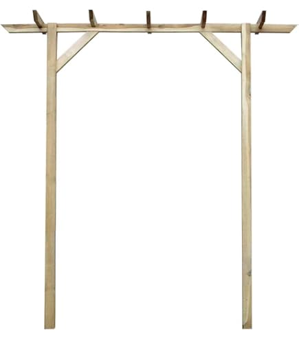 vidaXL Pergola Massief Grenenhout Groen Geïmpregneerd - 230 x 60 x 198 cm