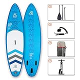 CON ACCESORIOS PARA iSUP - la tabla de paddle llega con accesorios de pala ajustable de aluminio, una bomba para inflar rápidamente, una leash de nylon para atar el tobillo y una mochila de viaje para falicitar el transporte, e incluso un kit de reparación en caso de la emergencia