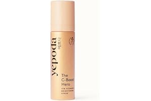 YEPODA - THE C-BOOST HERO - Sérum iluminador de vitamina C 15%. Poderoso sérum de vitamina C 15% con ingredientes estrella (30 ml)