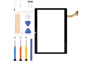LADYSON Kit de remplacement pour écran tactile Dragon Touch K10 10,1' avec trou de 11 cm (pas LCD) Noir