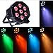 Produktbild IAGM Bühnenlicht 7 LED voller Farbe Par Licht 4 in 1 Hochzeit Show Färben Bar Hintergrund Lichter
