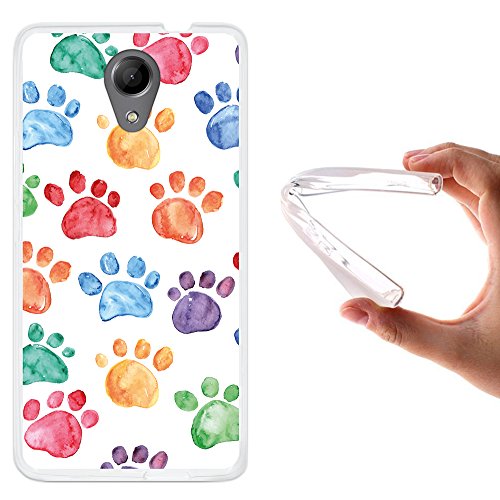 WoowCase - Custodia Cover Silicone Flessibile in Gel per [ Wiko Robby ] Orme Di Cane