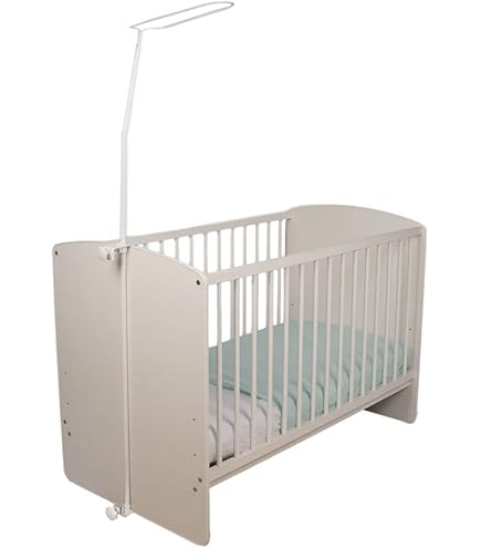 Baldacchino Zanzariera Per Lettino - 480x150cm Grigio A Punti - Decorativo E Antizanzare - Foto 9