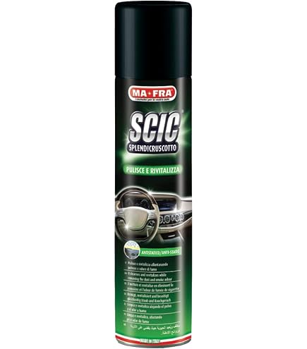 Mafra Scic Orange – Lustrant Tableau De Bord Anti-statique, Protection Inserts Bois, Parfum Agréable