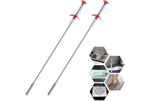 AUMUA 60 cm Pinzas Flexibles Coger Objetos, Accesorios para Limpieza de Tuberías, Recogedor de Cuatro Garras, Herramienta de Ayuda Flexible y Larga para Recolección, 2 paquetes